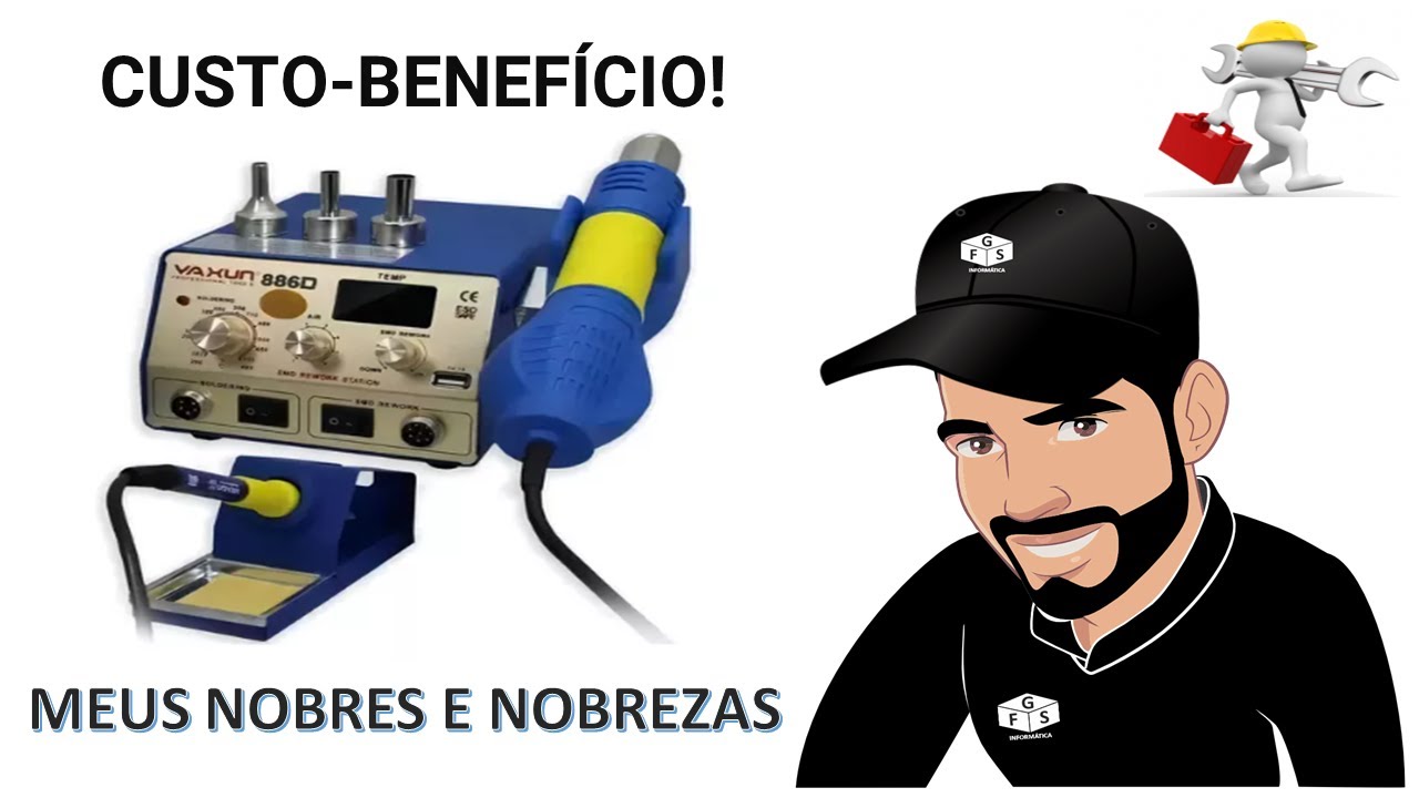 YAXUN 886D ESTAÇÃO DE RETRABALHO EM 2025 - UNBOXING & REVIEW