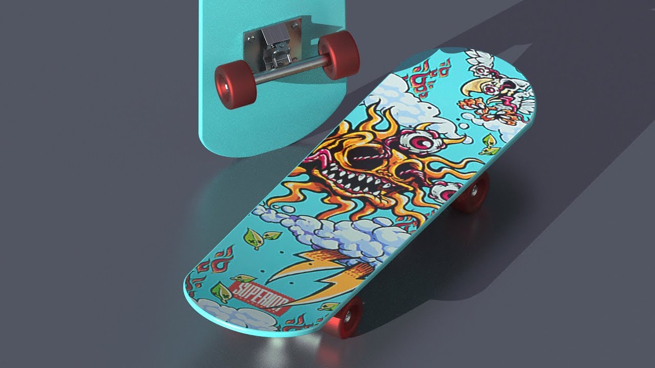 Part 1 - Skateboard C4D - Modeling