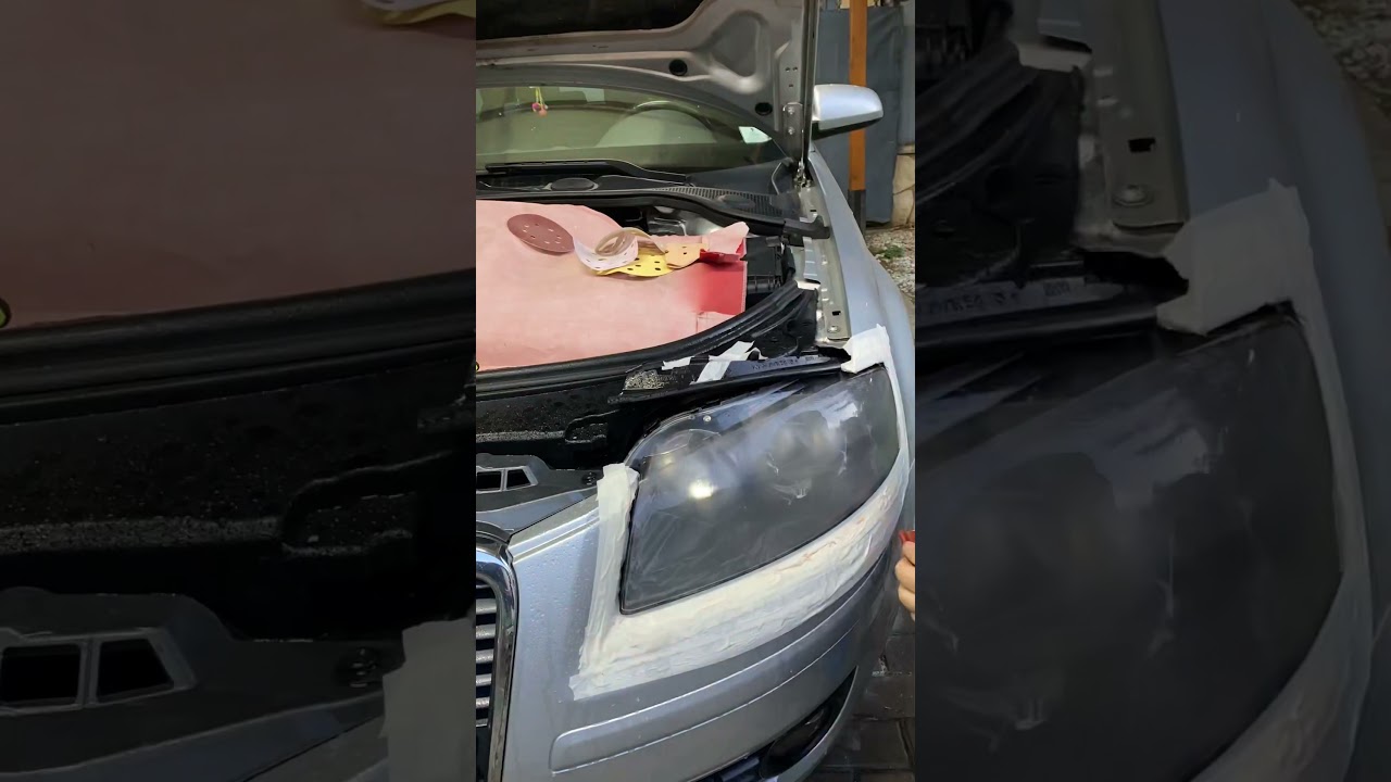 Audi A3 8P headlight restoration/Полирање фарови