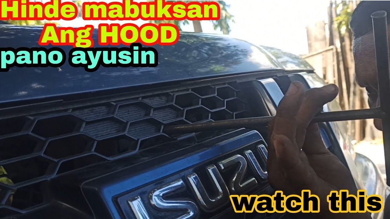 How to repair Hood release cable || Isuzu Crosswind