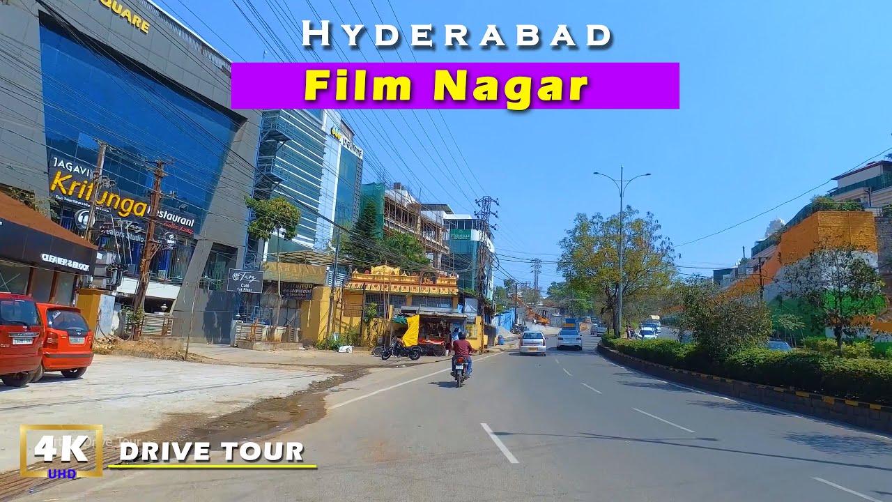 Film Nagar Jubilee Hills road  4k drive Tour | Hyderabad