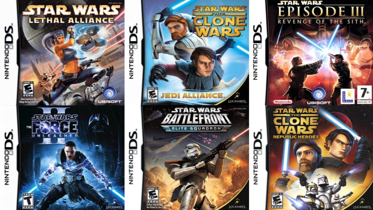 All Star Wars Games for Nintendo DS & 3DS