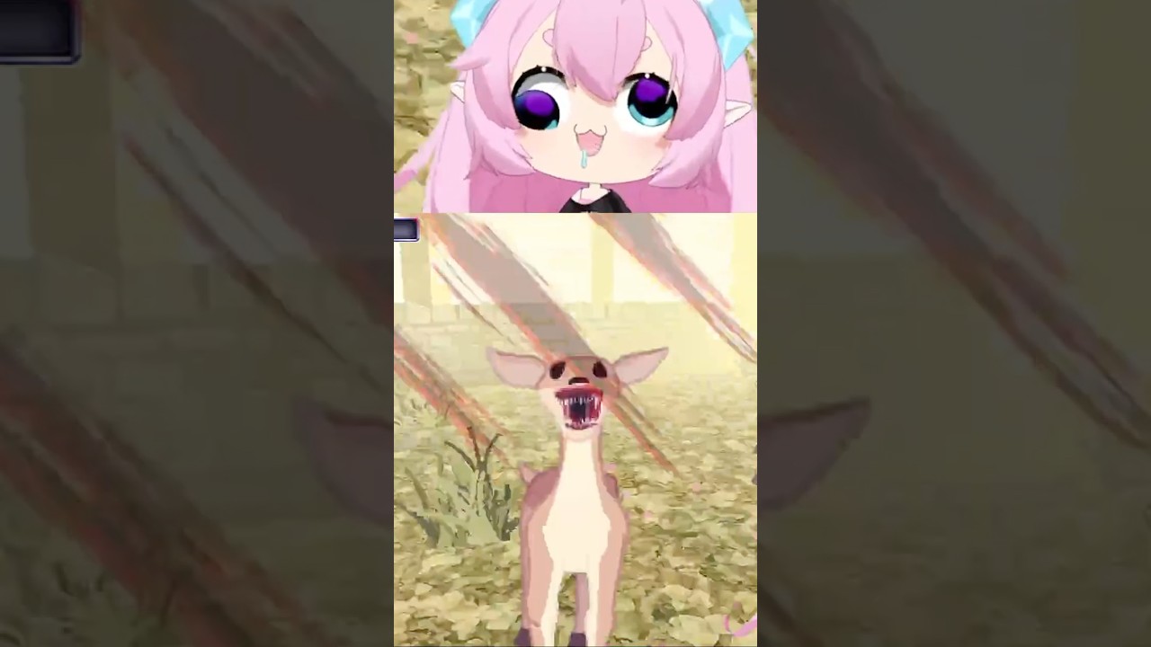 This horror game JUMPSCARES Chibi 😭😭😭 #shorts #chibidoki #vtuber