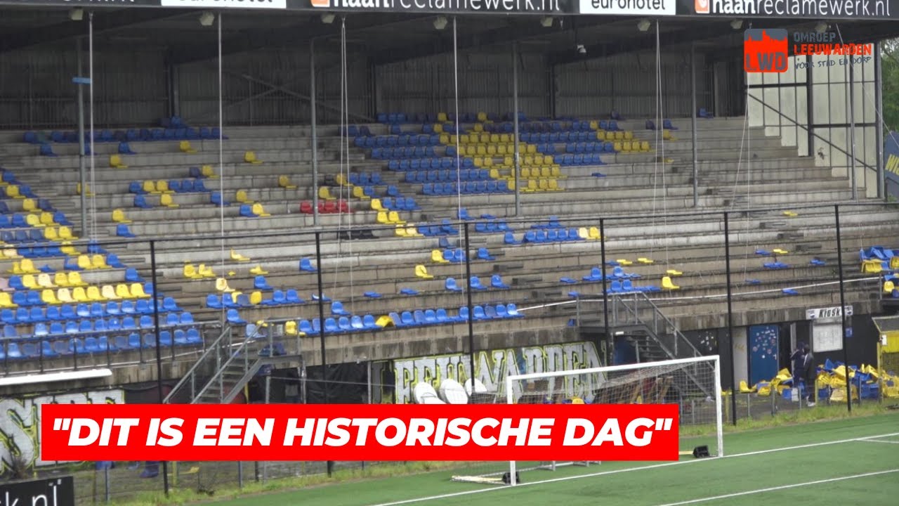 Een stukje Cambuur mee naar huis: supporters halen hun oude stadionstoeltje op
