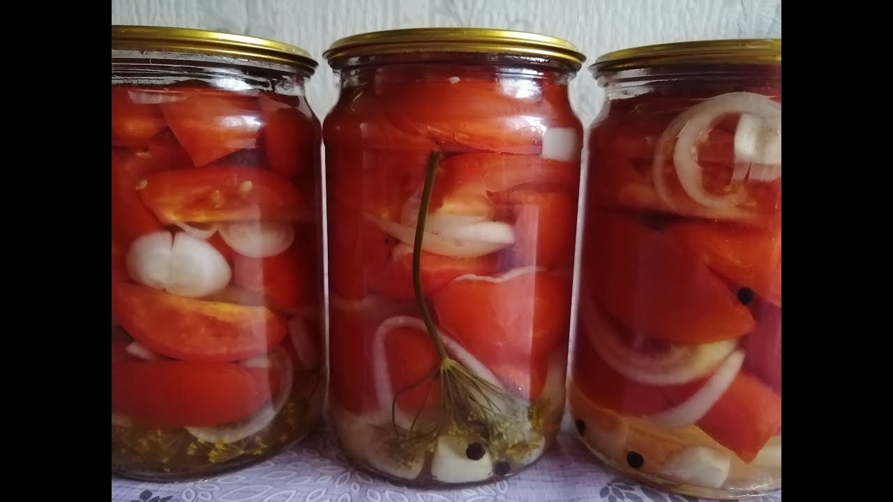 Помидоры в желе на зиму/Очень вкусно/Всё просто