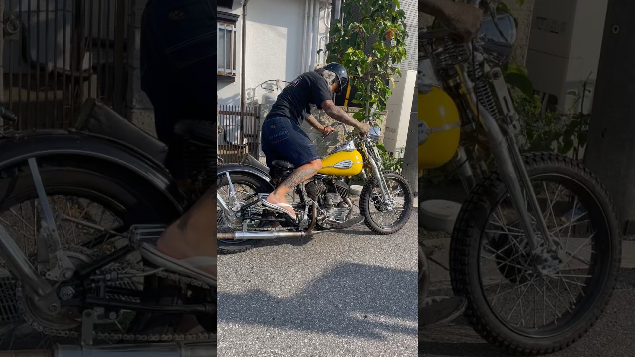【Harley-Davidson】1946 WL bee sounds #harleydavidson #45power #sidevalve