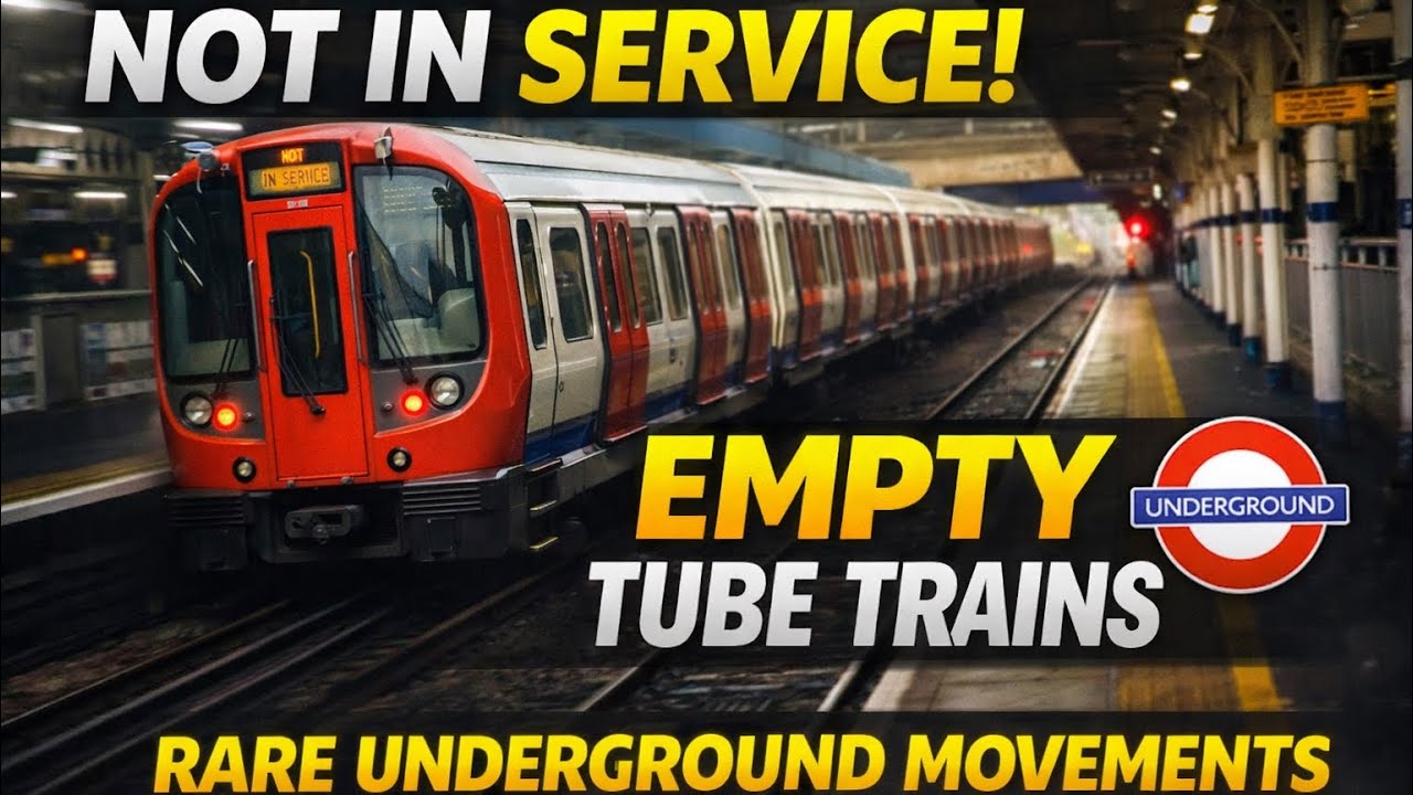Not in Service Underground Trains Caught at Barking Station!