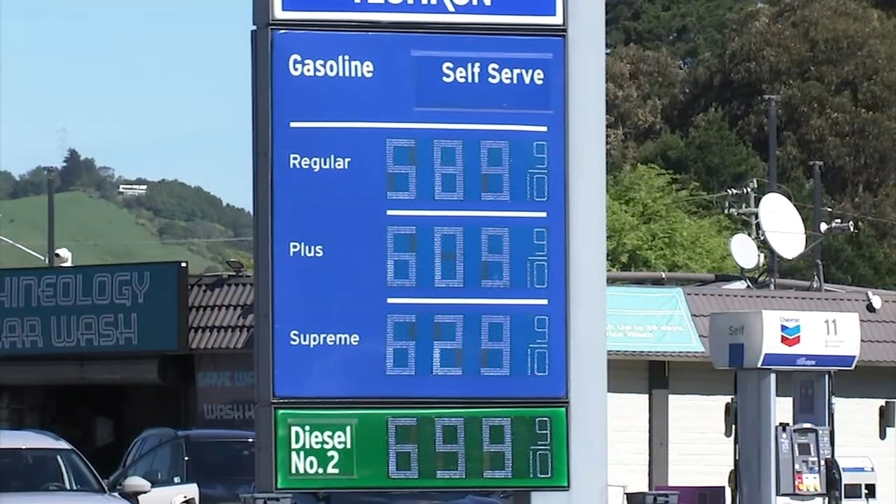 Gas prices hit above $6 mark, nearly $7 a gallon in one California city