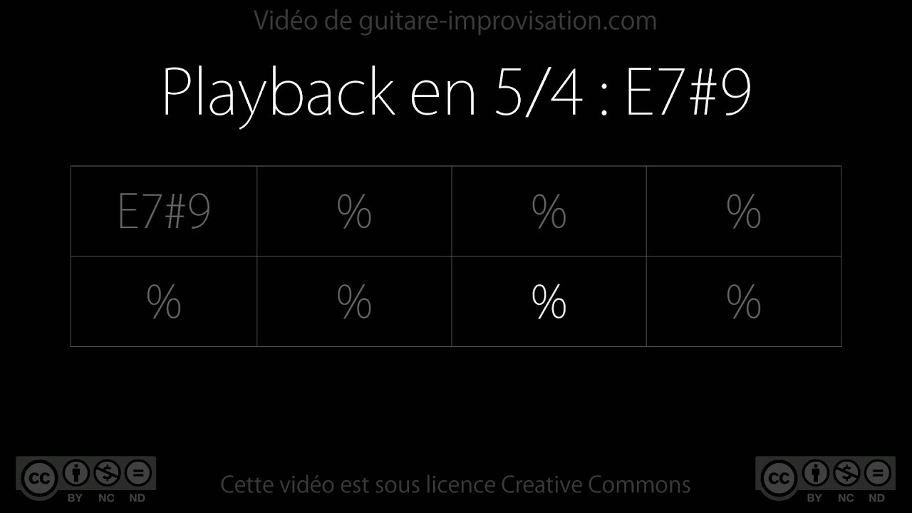 5/4 : E7#9 Backing Track (140bpm)