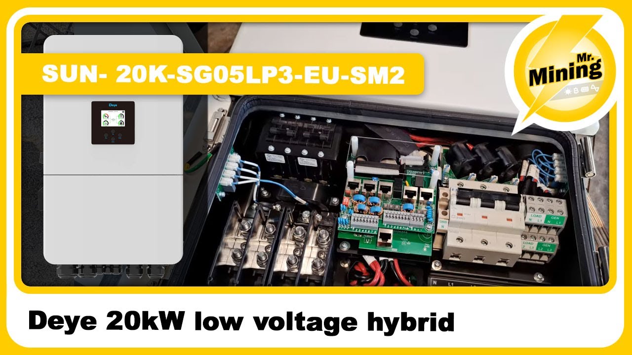 New Deye 20.000 Watt low voltage hybrid is here🤩350 Amp´s on Batterie side😬 SUN- 20K-SG05LP3-EU-SM2