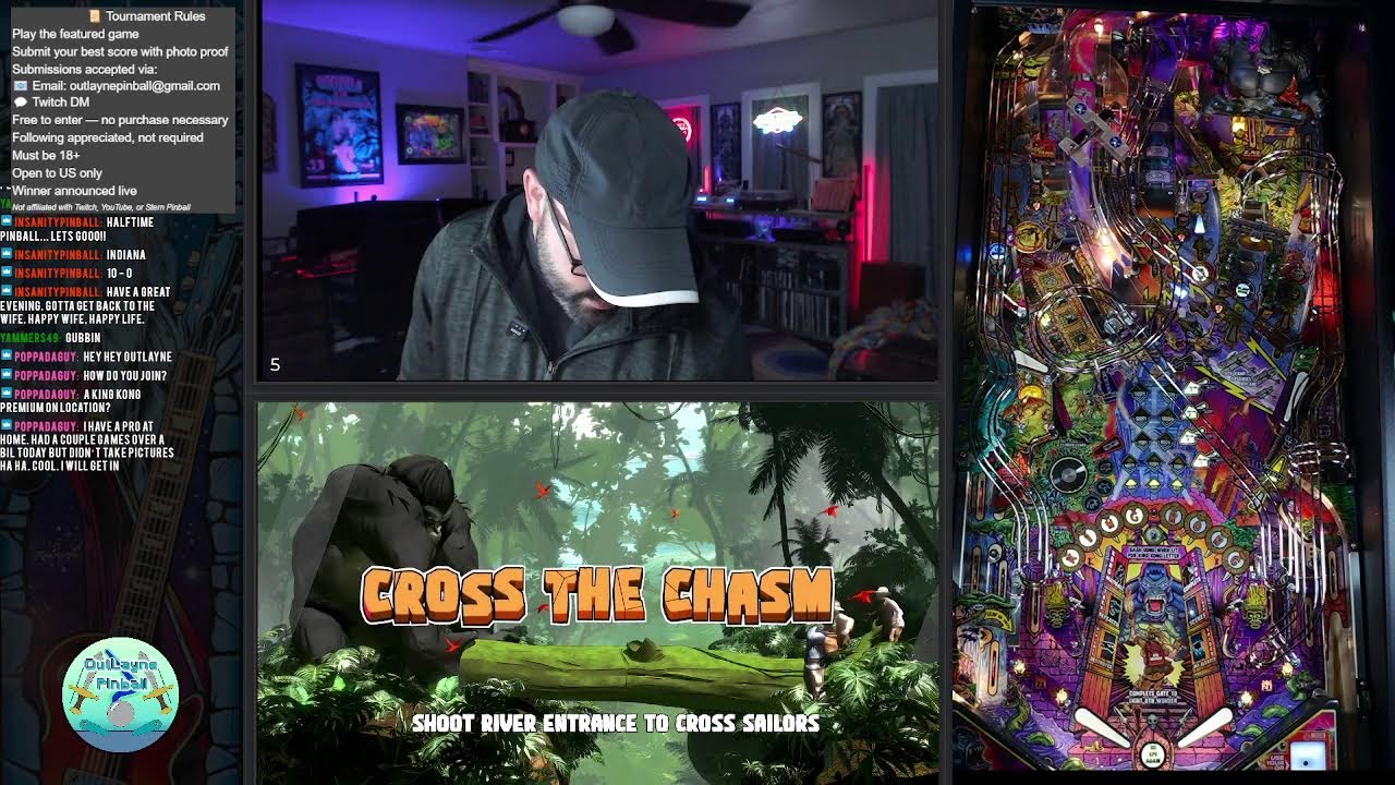 King Kong Pinball + virtual Tourney