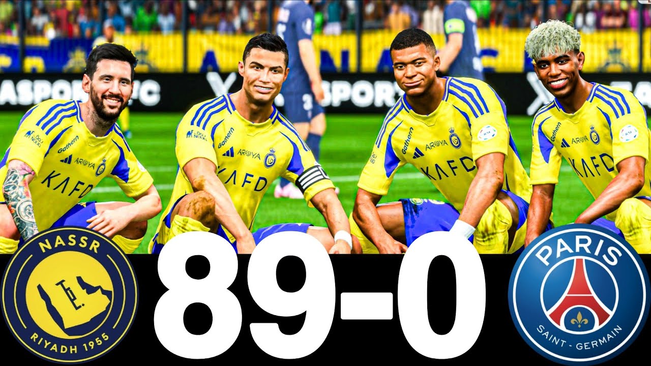 FIFA 26 - RONALDO MESSI MBAPPE & YAMAL | AL STARS | AL NASSR VS PSG | UCL LIVE