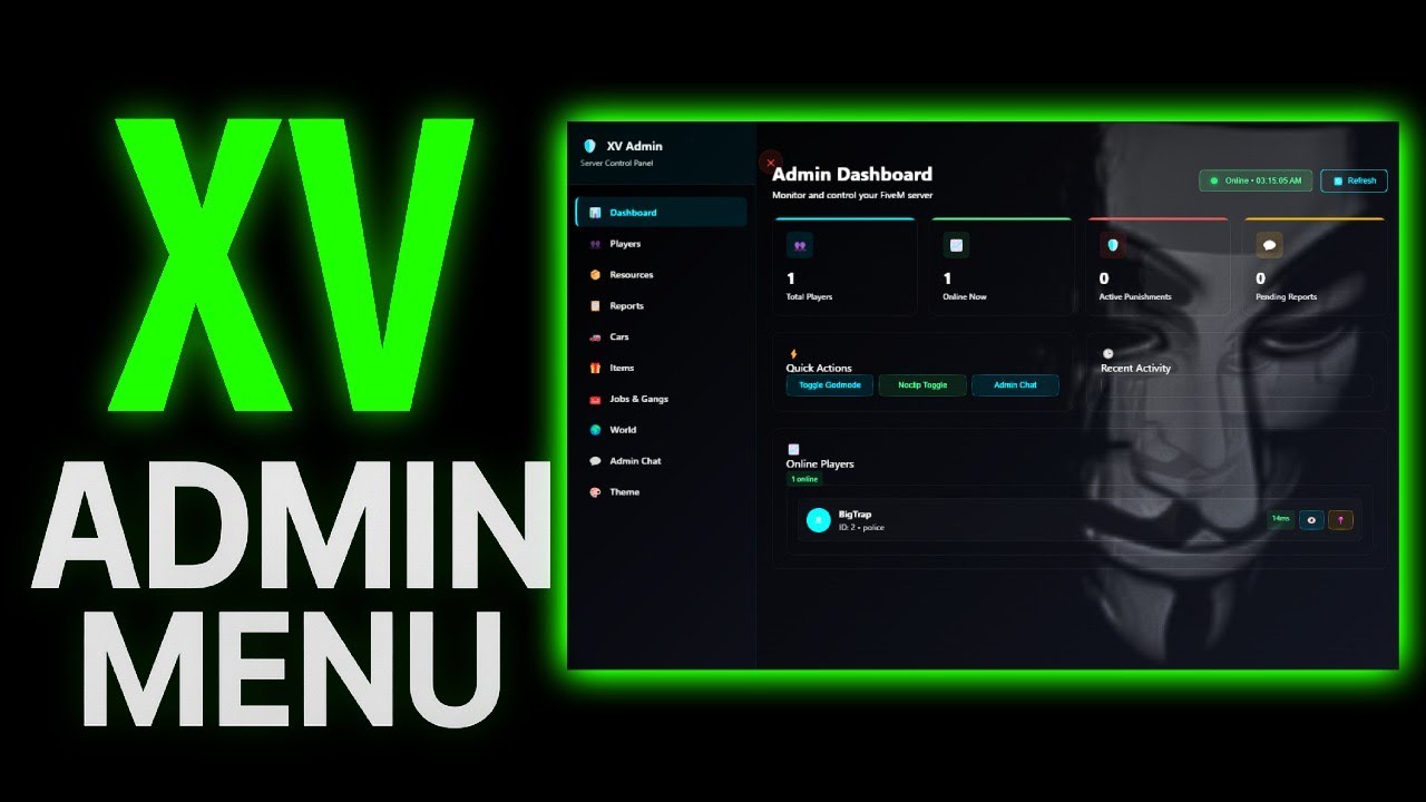 [PAID] XV-AdminMenu | QB-CORE | V1