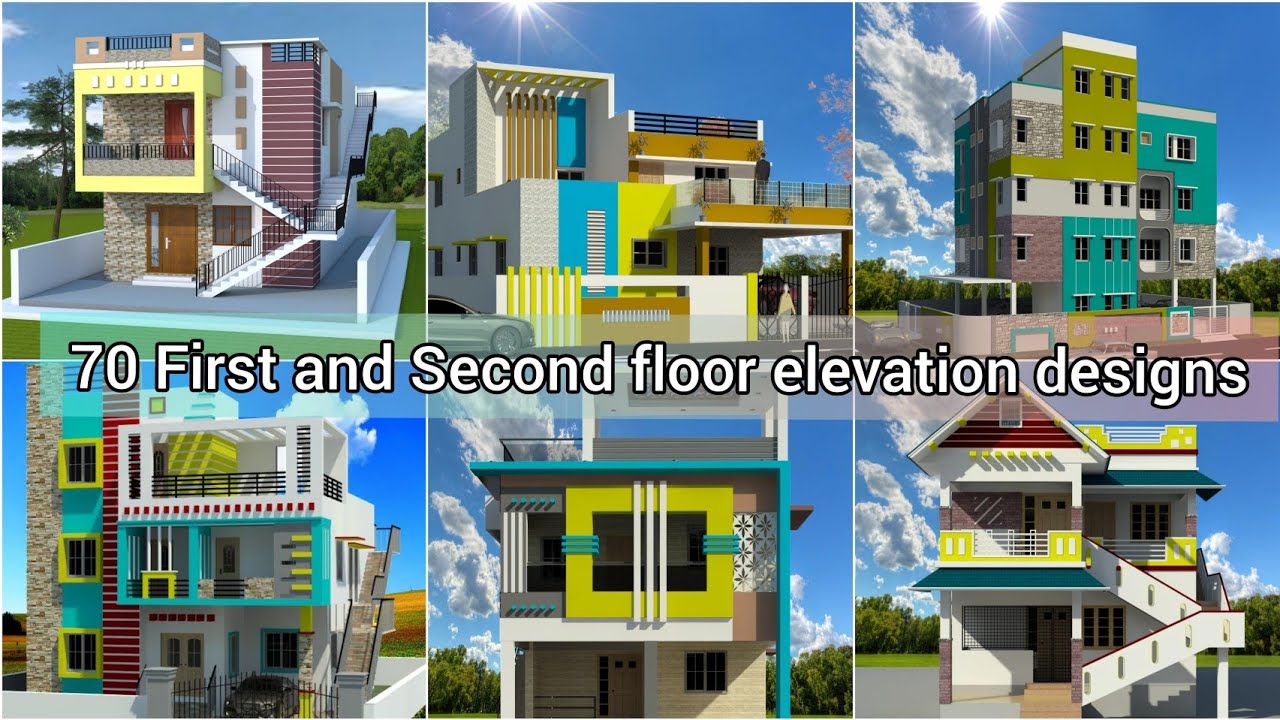 First and Second Floor Elevation Design ideas/house front elevation/Second floor  elevation design