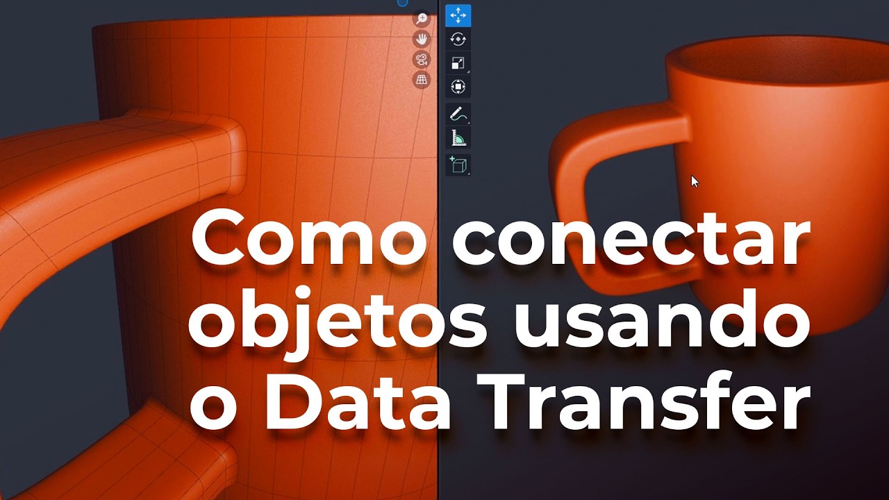 Como conectar objetos usando o modificador Data Transfer