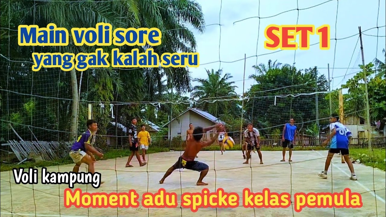 MAIN VOLI SORE DI KAMPUNG || SALIING BERBALAS SPICKE|ADMS volleyball 