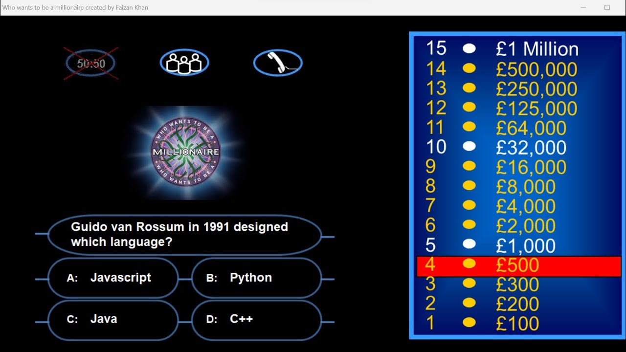 Игра-викторина KBC, часть 2 | Проект графического интерфейса на Python | Для начинающих