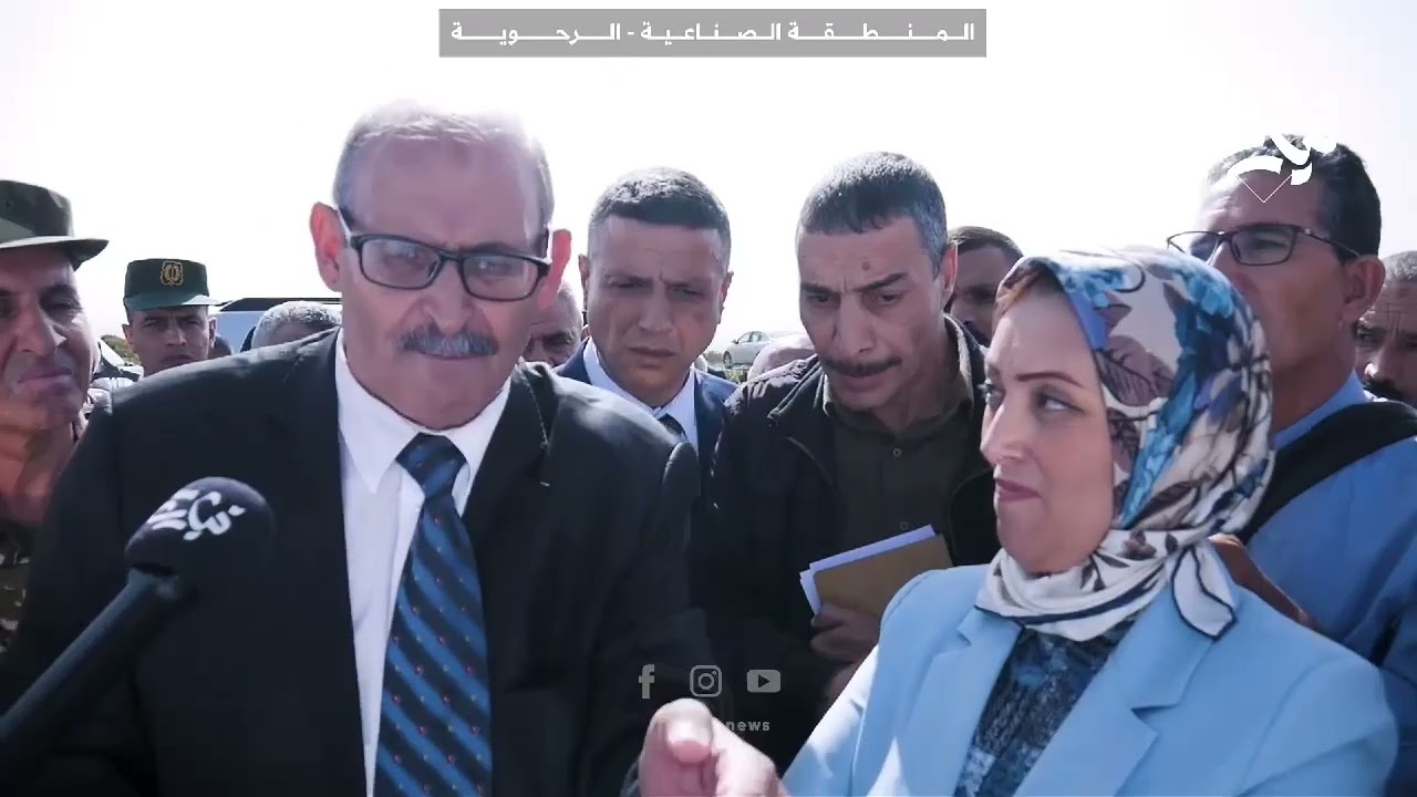 زيارة والي ولاية تيارت بوقرة  للمنطقة الصناعية ببلدية رحوية ويتخذ قرار مهم يخدم الاستثمار في المنطقة