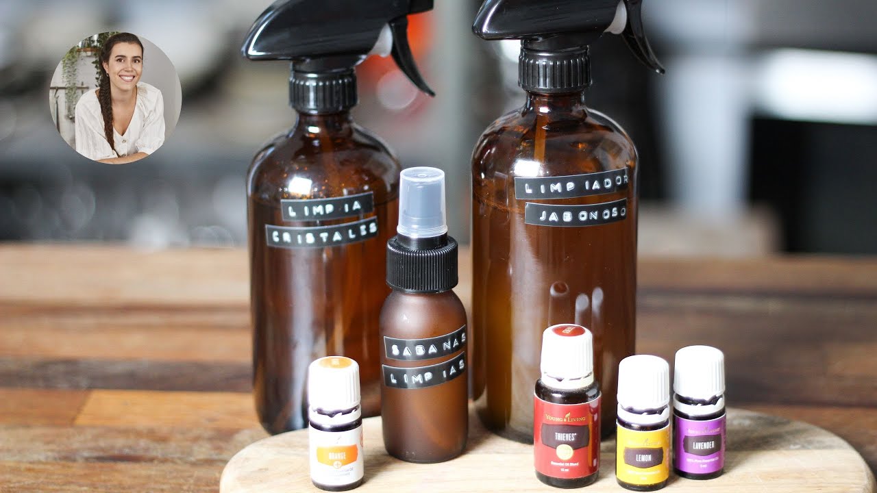 3 RECETAS para LIMPIAR tu casa SIN TÓXICOS con ACEITES ESENCIALES - Amanda Ortiga