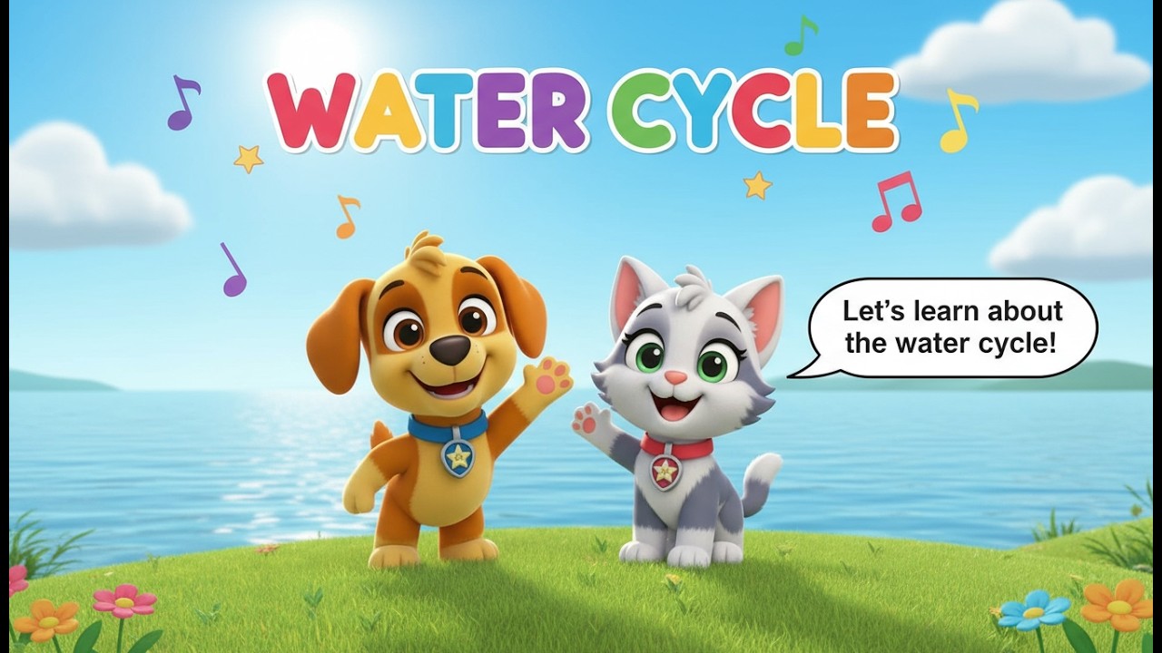 Learn Water Cycle for Kids 💧 | Easy Science Learning | Nature & Science Basics | Tiny Tales Garden