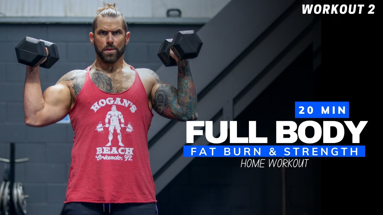 20 min TOTAL BODY Dumbbell Workout strength and conditioning (Day 2 of Bootcamp)