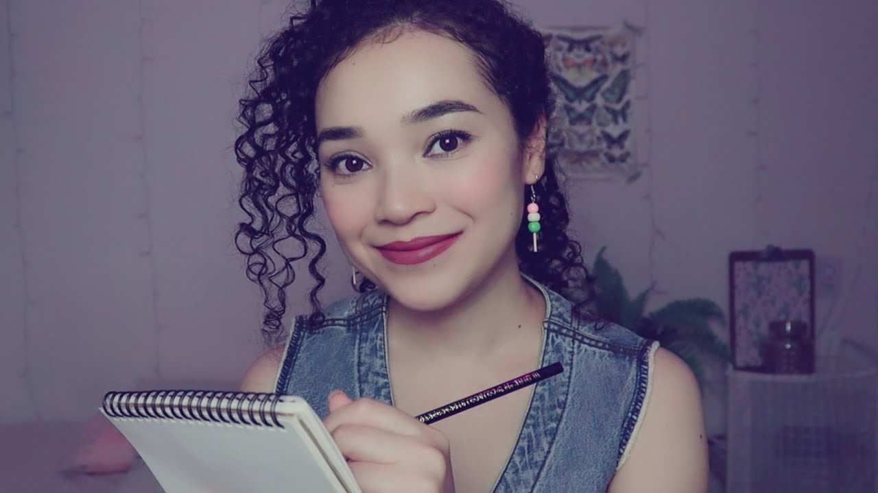 ASMR DESENHANDO VOCÊ, Me Apaixonei 🙈❤ (Fala Suave e Som de Chuva)