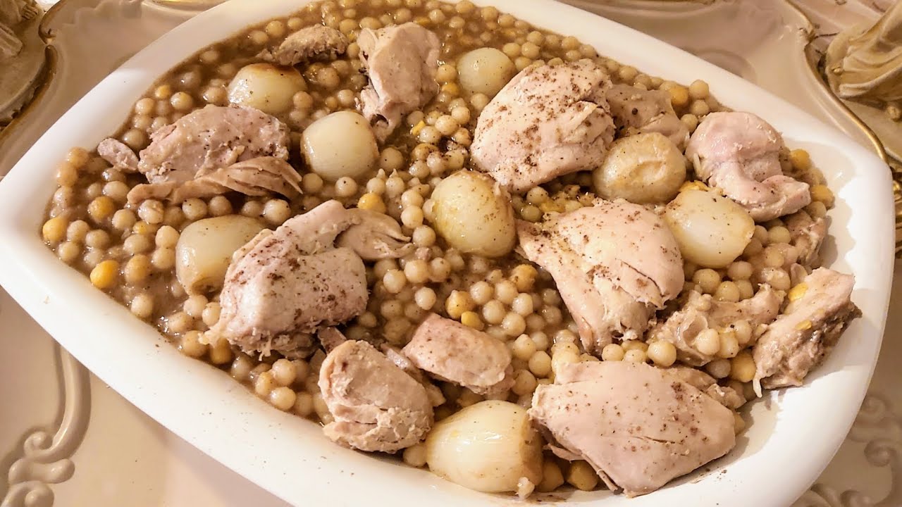 طريقة تحضير المغربية بالدجاج # Lebanese Moghrabiye #silva'skitchen