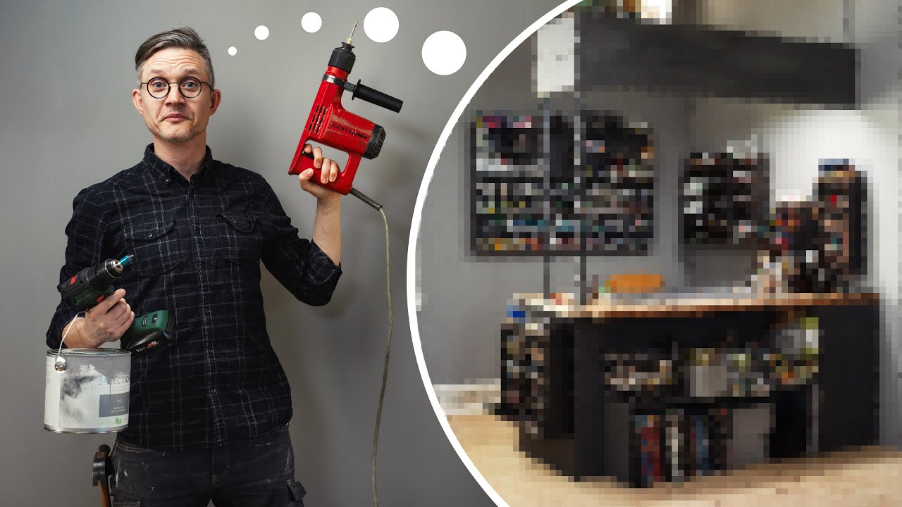 Building my Dream mini painting YouTube studio