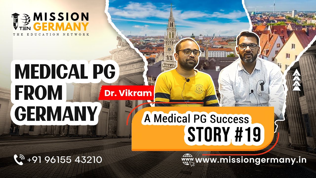 Medical PG in Germany - Dr. Vikram Success Story | Study Abroad Consultancy in Hyderabad