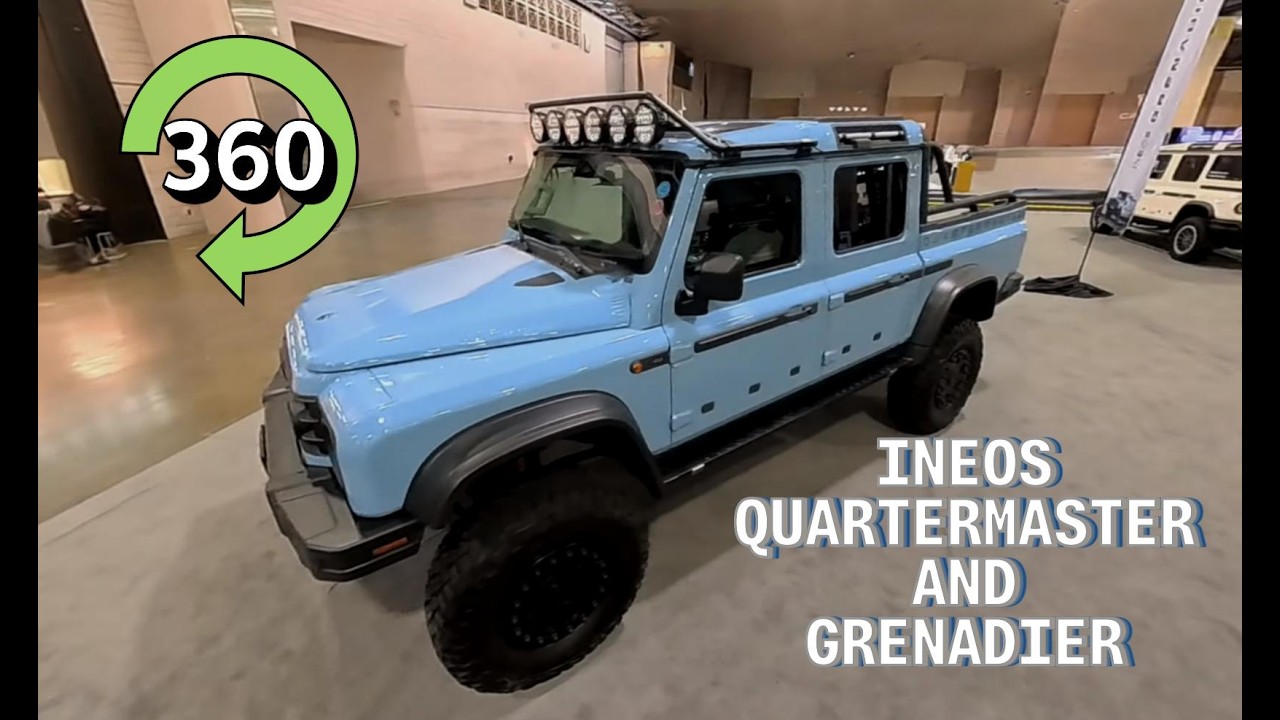 Ineos Grenadier and Quartermaster 360 Fly-Around