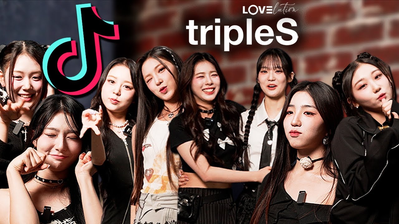 Surprising K-pop Group tripleS with a TikTok Challenge Game