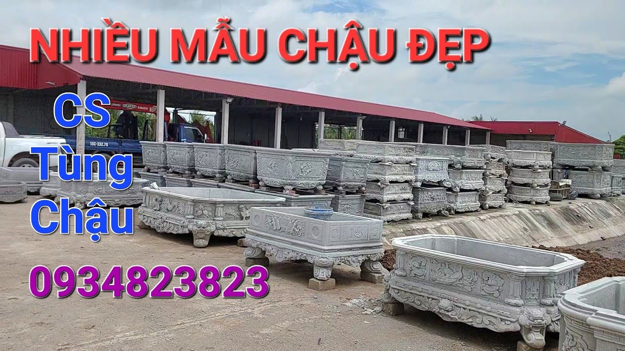Đầy đủ các mẫu chậu , bể RẤT ĐẸP SẮC NÉT của cơ sở TÙNG CHẬU Vĩnh Bảo - HP đt : 0934823823 .