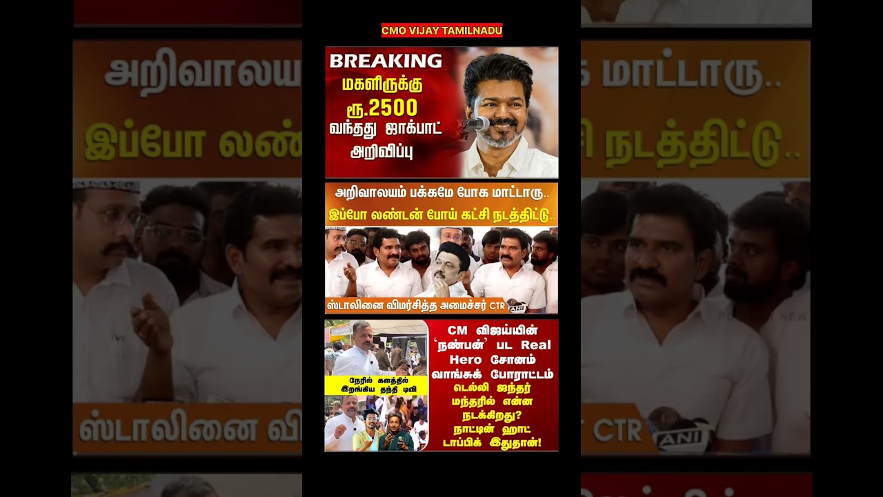 TVK Thalapathy VijayAnna || #tvk#cmotamilnadu #tamil#breakingnews#thalapathy#vijay#news