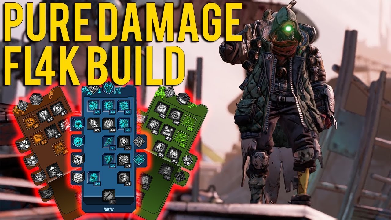 Borderlands 3: Fl4k Pure HIGH DAMAGE Build! BL3 Theorycrafting Builds!