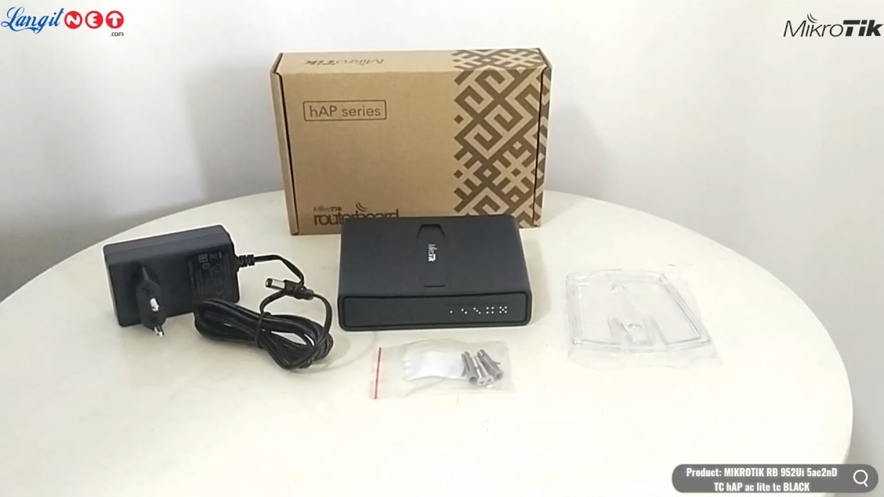 MIKROTIK RB 952Ui 5ac2nD TC hAP ac lite tc BLACK - (92258)