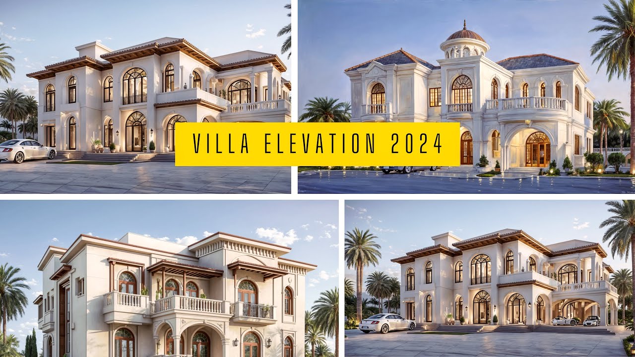 Classic Home Elevation | Classic Elevation Design | Villa Elevation 2024