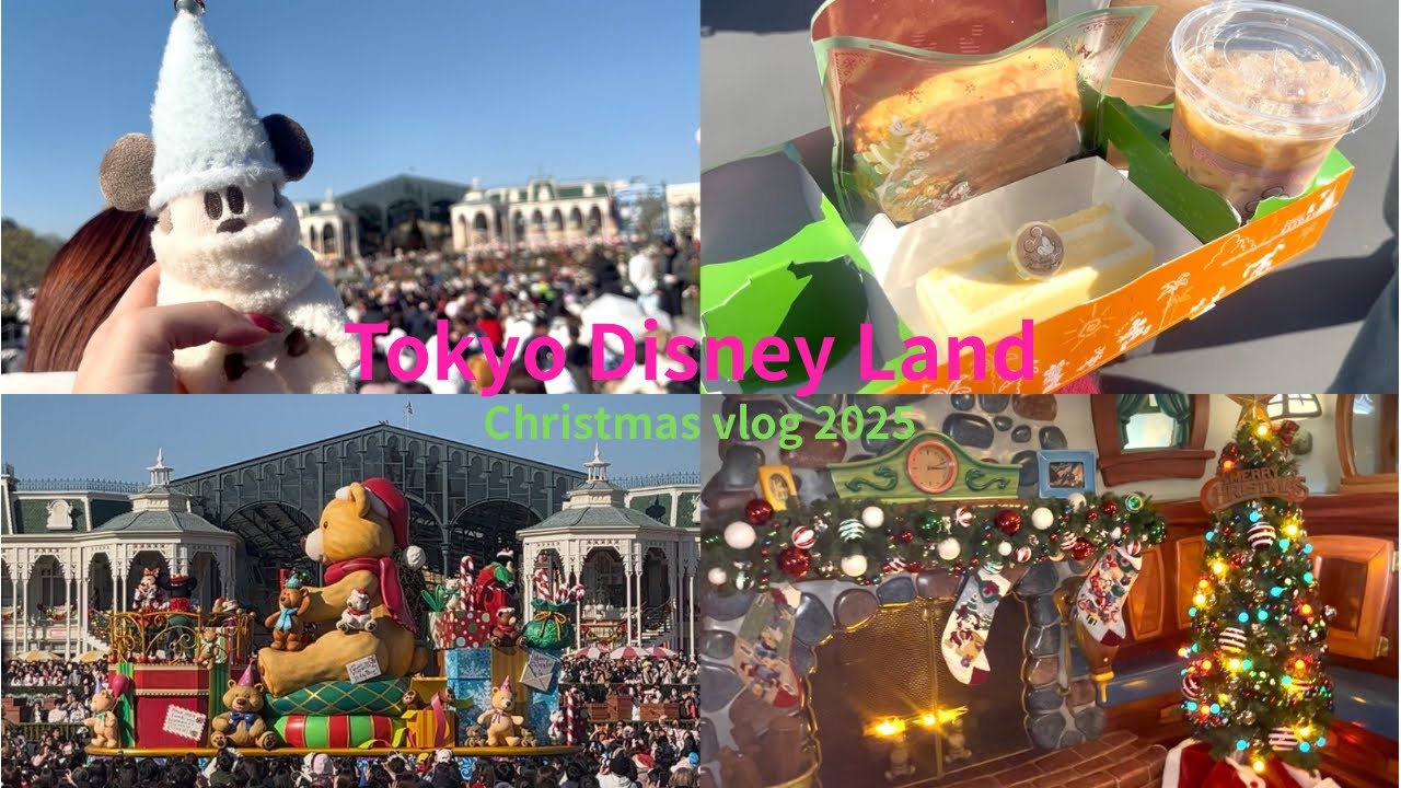 【Disney vlog】休日にクリスマスのディズニーランドひとりで満喫🎄🎁トイズワンダラス見たよ🧸