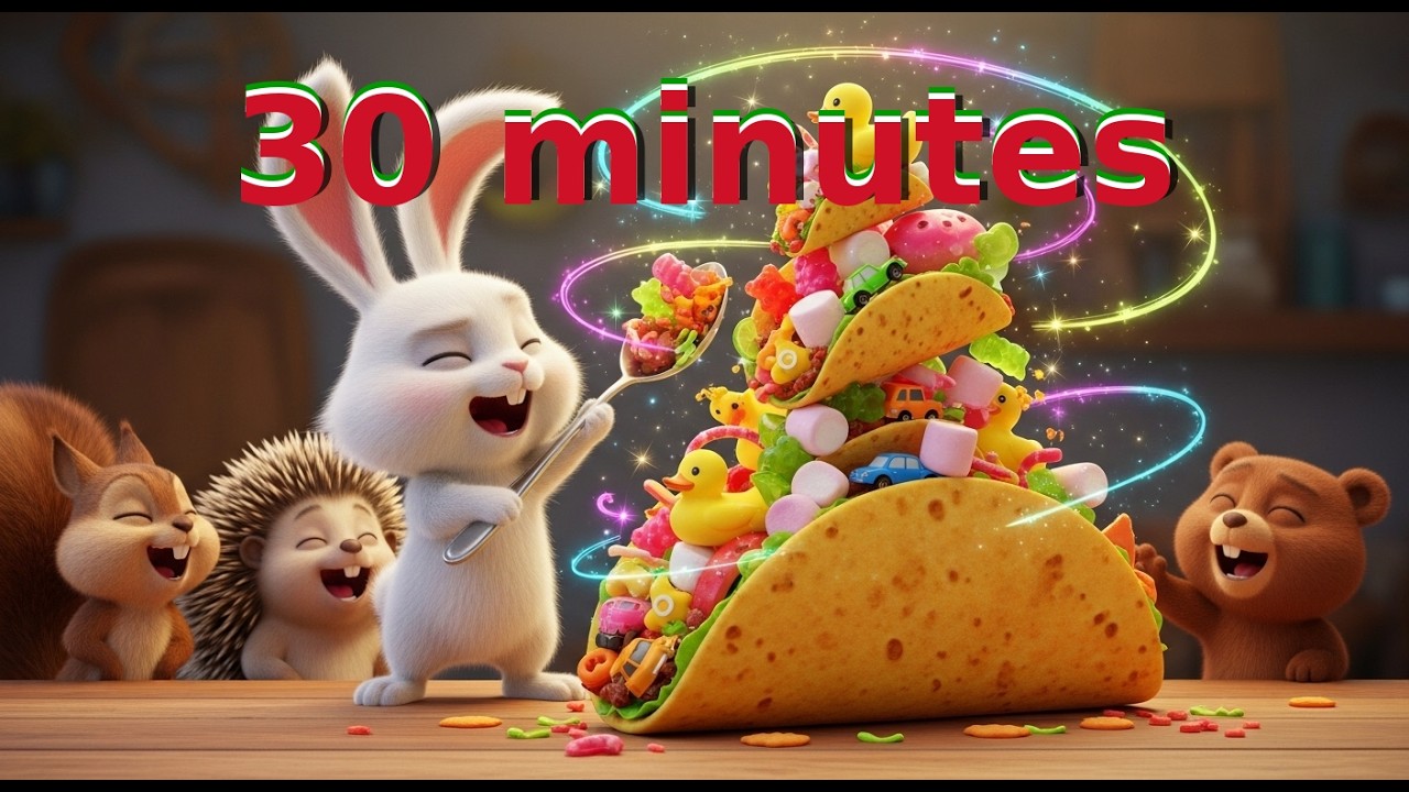 [Canciones Infantiles] El viaje del conejito y los tacos 30 minutes (68)