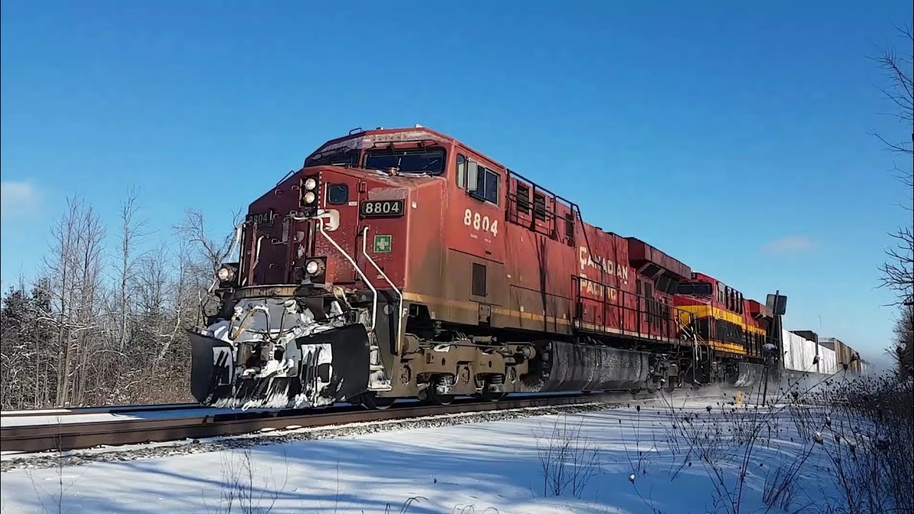 Canadian Pacific 231 at Bedell, Ontario. January 1, 2026.