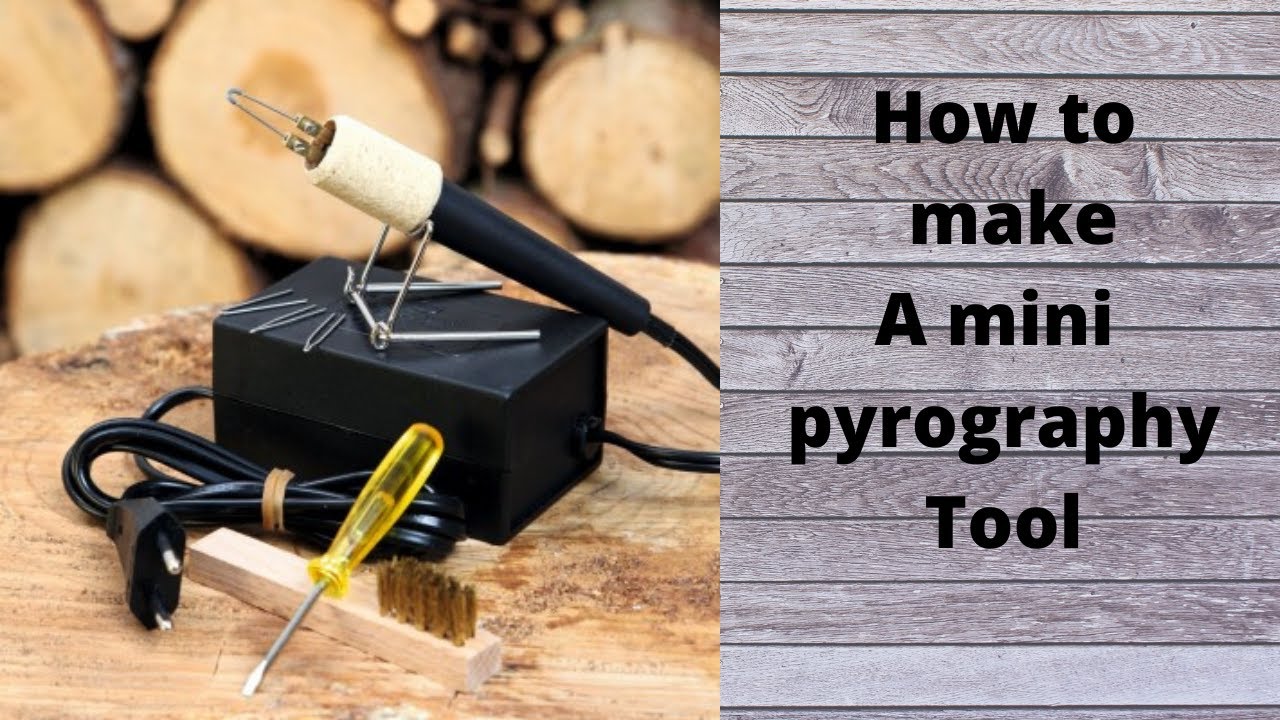 Comment faire un mini outil de pyrogravure . كيف تصنع أداة صغيرة للحرق للكتابة على الخشب