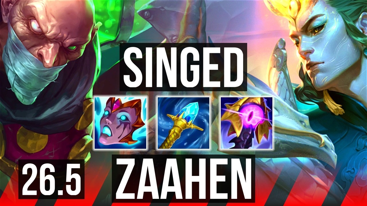 SINGED vs ZAAHEN (TOP) | KR Master | 26.5
