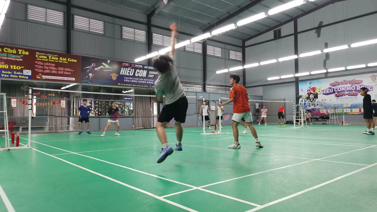 Quốc/ Huy vs Nhân/ Dung | Sân cầu lông Hiếu Con (Phường Hòa Xuân, Đà Nẵng) | 18-02-2026