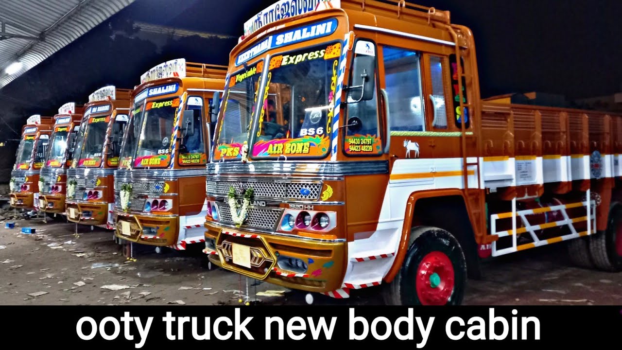 6 wheeler new cabin body Non Avtr model 5 vehicle interior exterior full video truck(ஊட்டி).