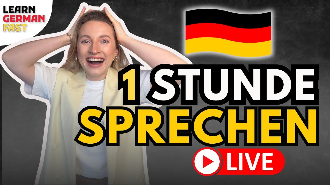 1 Stunde SPRECHEN - 300K FEIERN -  Deutsch verbessern  🇩🇪 Learn German Fast