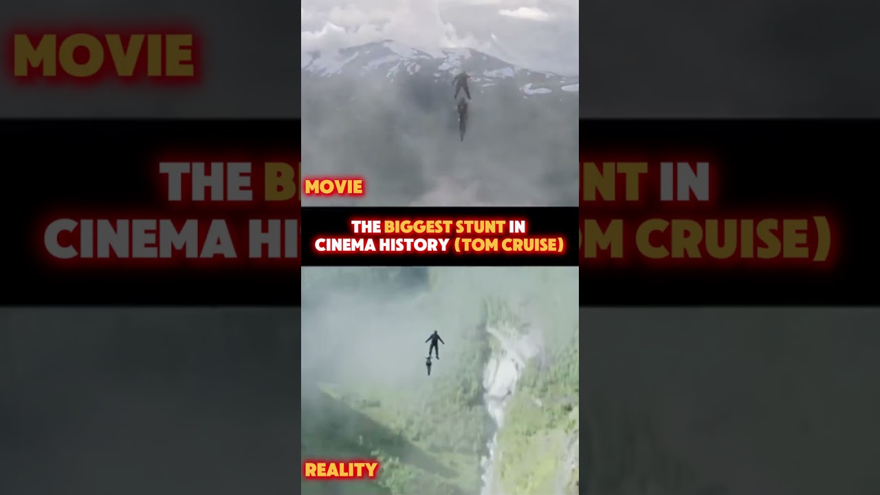The Biggest Stunt in Cinema History 🎬💥 | Movie Vs Reality (Tom Cruise) 🏍️💪