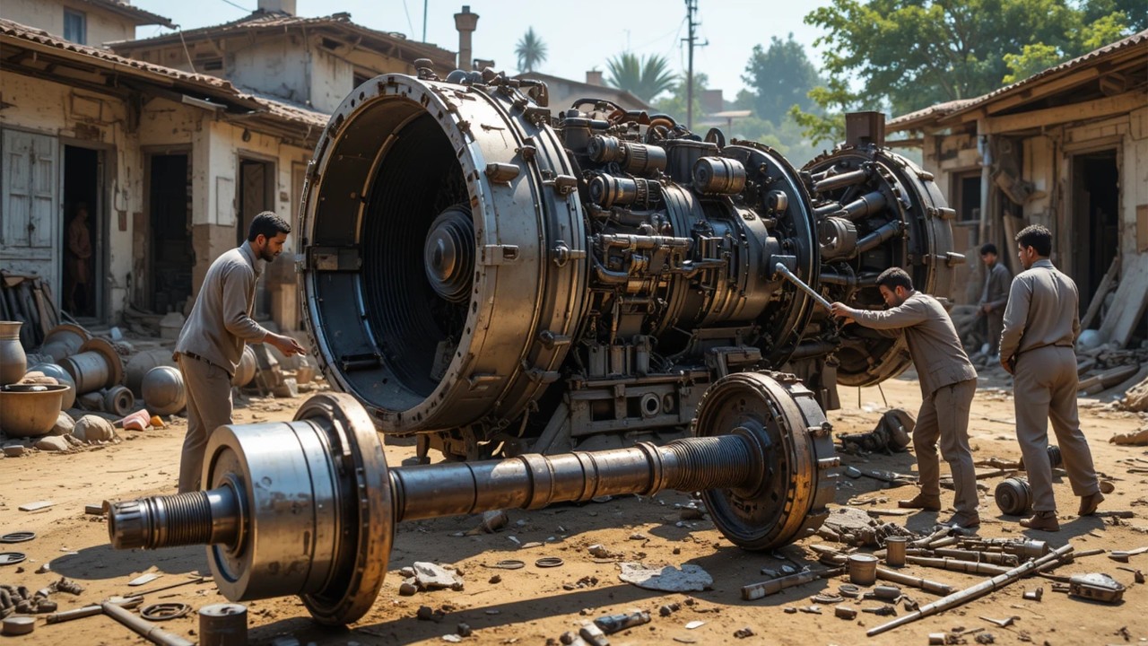 Caterpillar Engine Rebuild – Seized Engine Complete Restoration @pkmechanics 