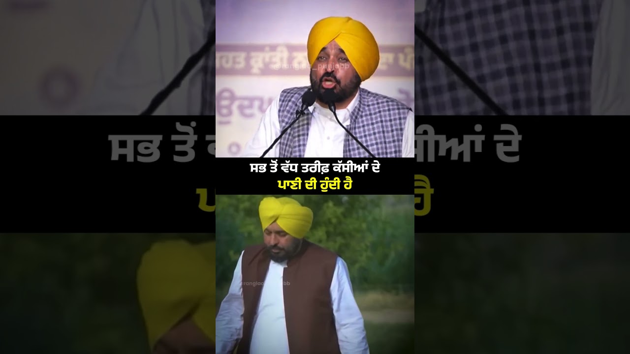 ਸਭ ਤੋਂ ਵੱਧ ਤਰੀਫ਼ ਕੱਸੀਆਂ ਦੇ ਪਾਣੀ ਦੀ ਹੁੰਦੀ ਹੈ | Canal Water | Punjab CM Bhagwant Mann | AAP | Punjab |