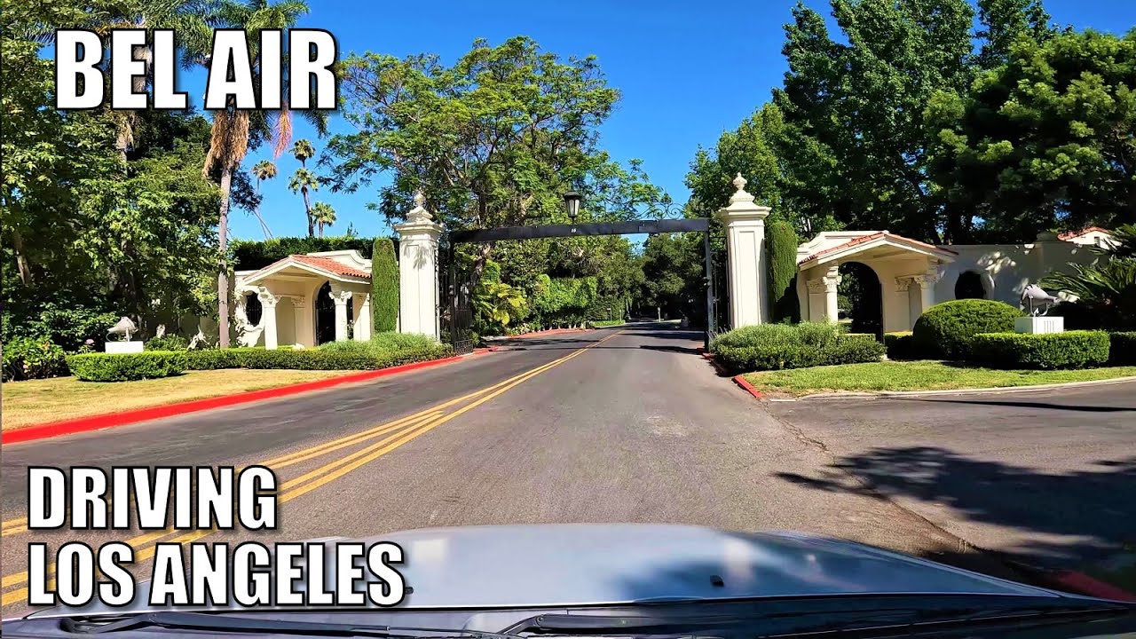 🚗Driving BEL AIR in LOS ANGELES, California