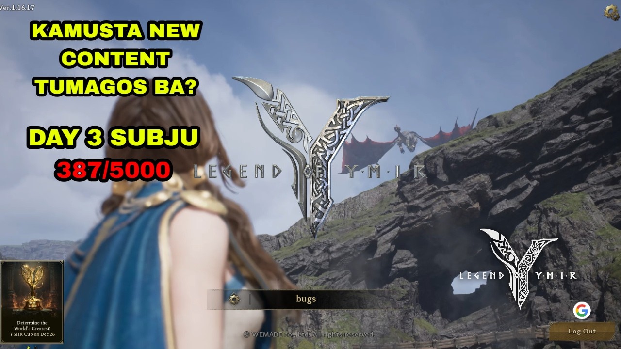 Legend Of Ymir -  Day 3 358/5000 Kamusta New Content