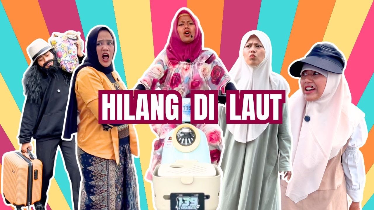 Bu Amel Liburan di Pantai